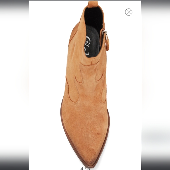 GOLO Lasso Western Leather Boot in Camel Vinyage Suede GOLO #951 - Picture 3 of 6